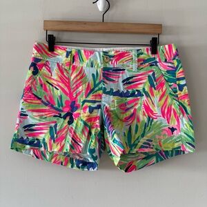 Lilly Pulitzer The Callahan Shorts Womens 8 Island Time Vacation Resort Beach